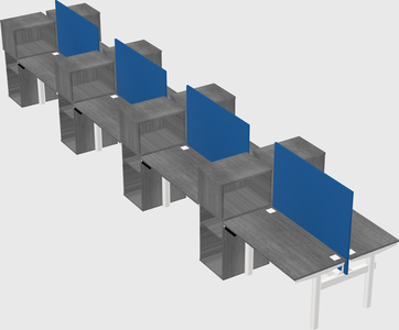 Shared electric desk + cabinet