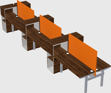 Shared electric desk + cabinet