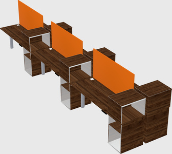 Shared electric desk + cabinet
