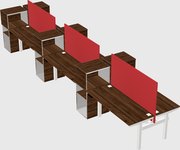 Shared electric desk + cabinet