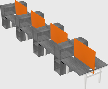 Shared electric desk + cabinet