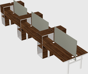 Shared electric desk + cabinet