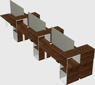 Shared electric desk + cabinet