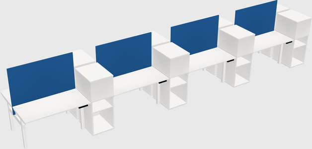 Shared electric desk + cabinet