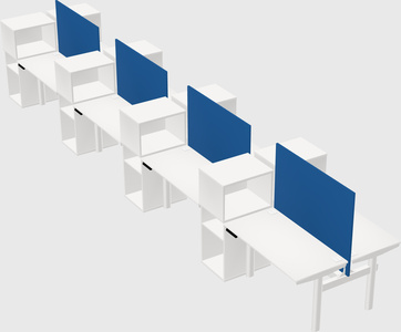 Shared electric desk + cabinet