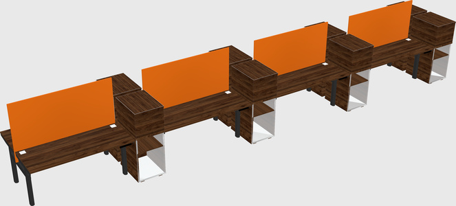 Shared electric desk + cabinet