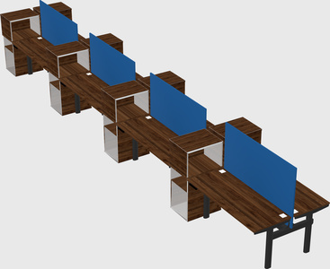 Shared electric desk + cabinet