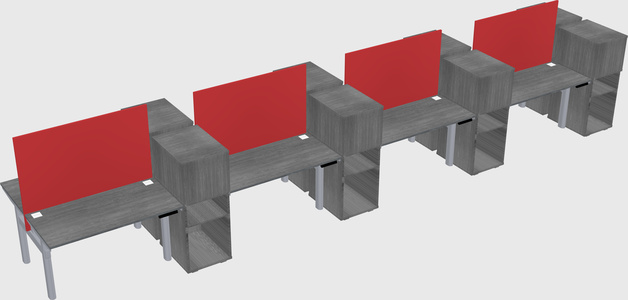 Shared electric desk + cabinet
