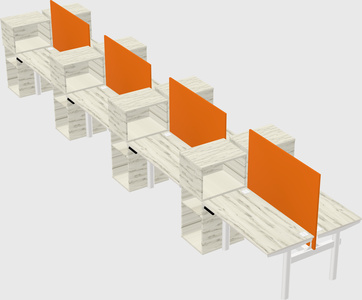 Shared electric desk + cabinet