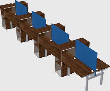 Shared electric desk + cabinet