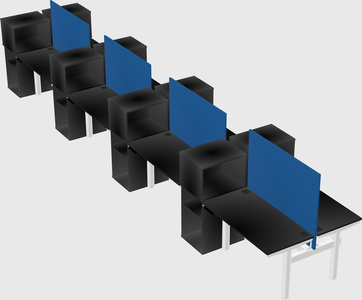 Shared electric desk + cabinet
