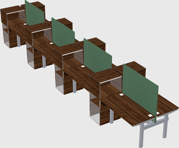 Shared electric desk + cabinet