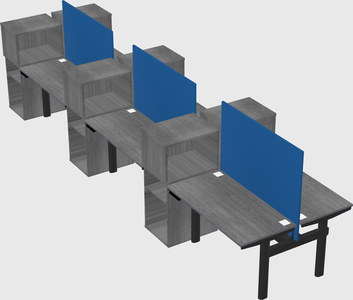 Shared electric desk + cabinet