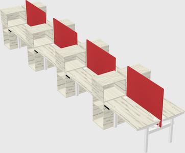 Shared electric desk + cabinet
