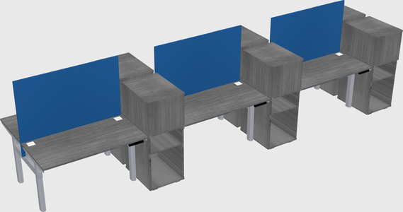 Shared electric desk + cabinet