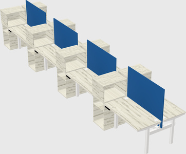 Shared electric desk + cabinet