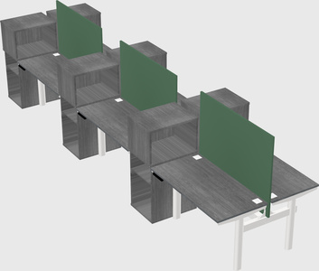 Shared electric desk + cabinet