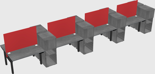 Shared electric desk + cabinet
