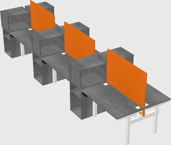 Shared electric desk + cabinet