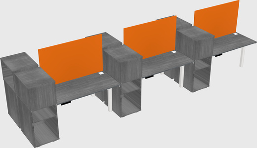 Shared electric desk + cabinet