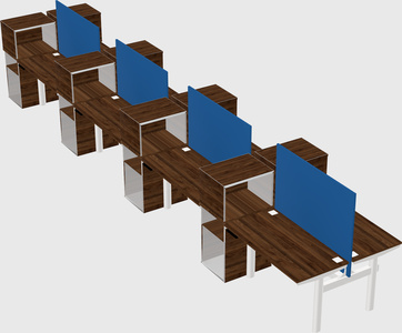 Shared electric desk + cabinet