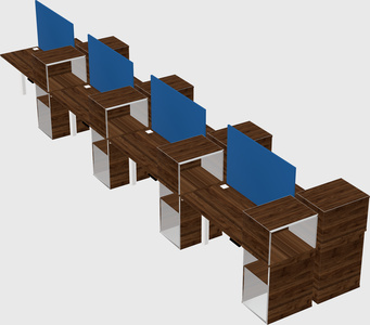 Shared electric desk + cabinet