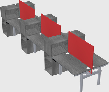 Shared electric desk + cabinet