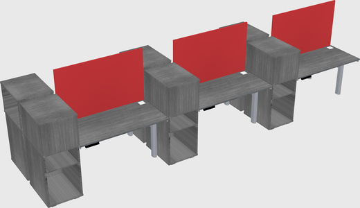 Shared electric desk + cabinet
