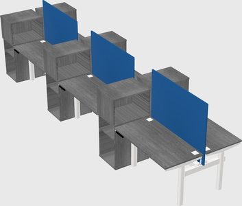 Shared electric desk + cabinet