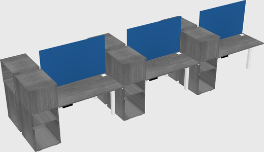 Shared electric desk + cabinet