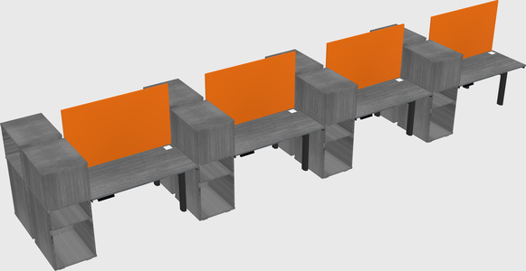 Shared electric desk + cabinet