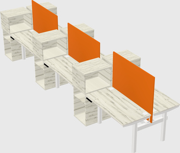 Shared electric desk + cabinet
