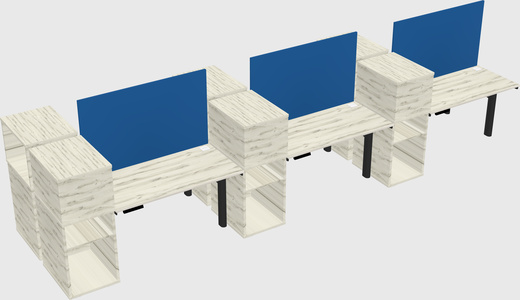 Shared electric desk + cabinet