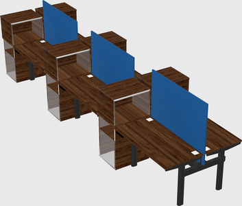 Shared electric desk + cabinet