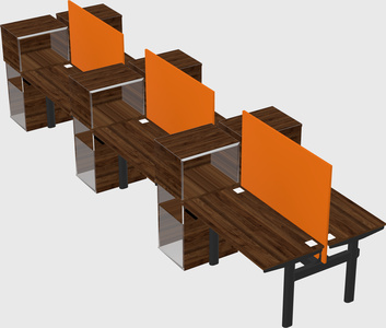Shared electric desk + cabinet