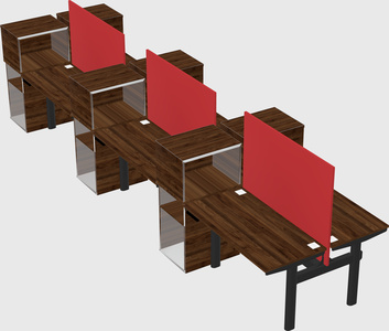 Shared electric desk + cabinet