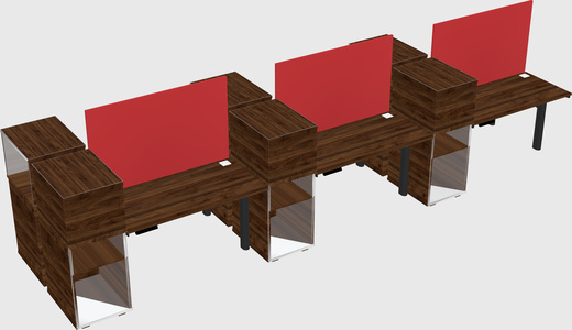 Shared electric desk + cabinet