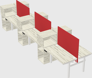 Shared electric desk + cabinet