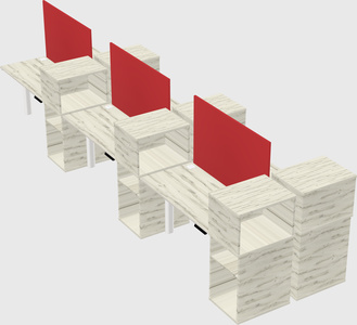 Shared electric desk + cabinet