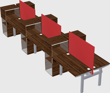 Shared electric desk + cabinet