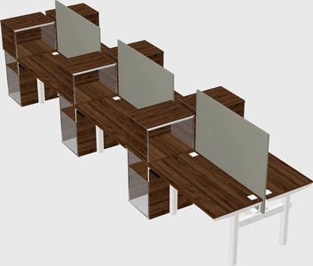 Shared electric desk + cabinet