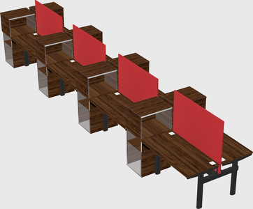 Shared electric desk + cabinet