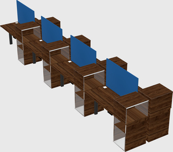 Shared electric desk + cabinet