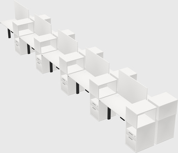 Shared electric desk + cabinet