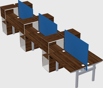 Shared electric desk + cabinet