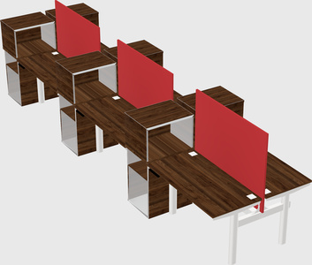 Shared electric desk + cabinet