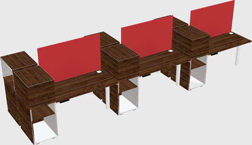 Shared electric desk + cabinet