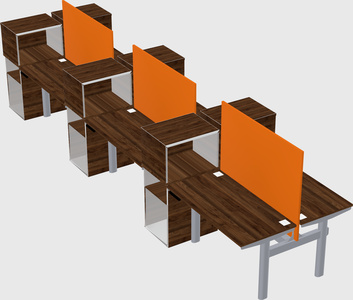 Shared electric desk + cabinet