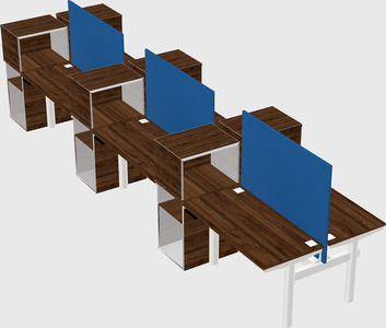 Shared electric desk + cabinet