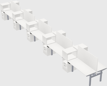 Shared electric desk + cabinet